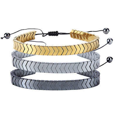 Hematite Arrows Bracelets adjustable with three colours